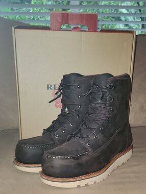 Red Wing Shoes Traction Tred Lite 8" Lace-Up CSA Approved Work Boots, Size 10